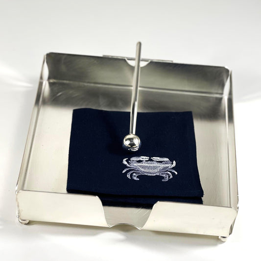 MEDIUM NAPKIN TRAY SILVER